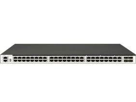 48 个 1GE Base-T 端口，4 个 10GE SFP+端口，三层以太网交换机
